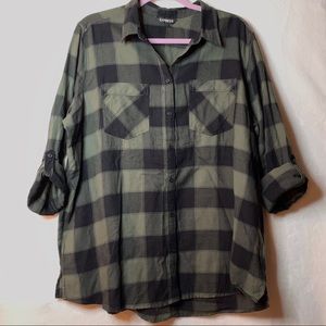 Express Plaid Top